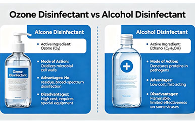 A Comparison Analysis: Ozone Disinfectants VS Alcohol-Based Disinfectants